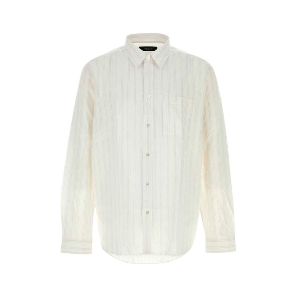 Gucci Men White Cupro Blend Shirt